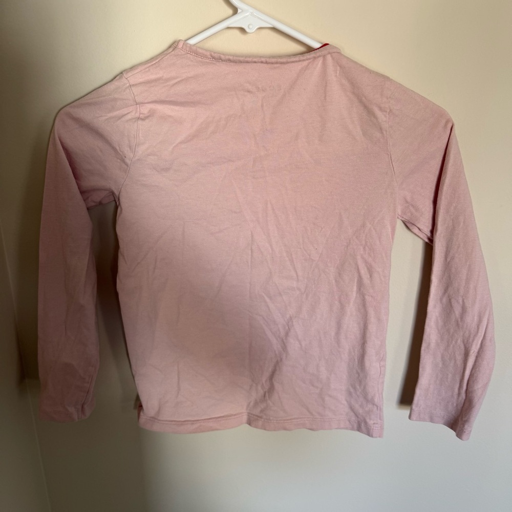 Mini Boden Girl’s Light Pink Christmas Lift the Flap Long Sleeve T-Shirt Sz 7-8 - Picture 8 of 8
